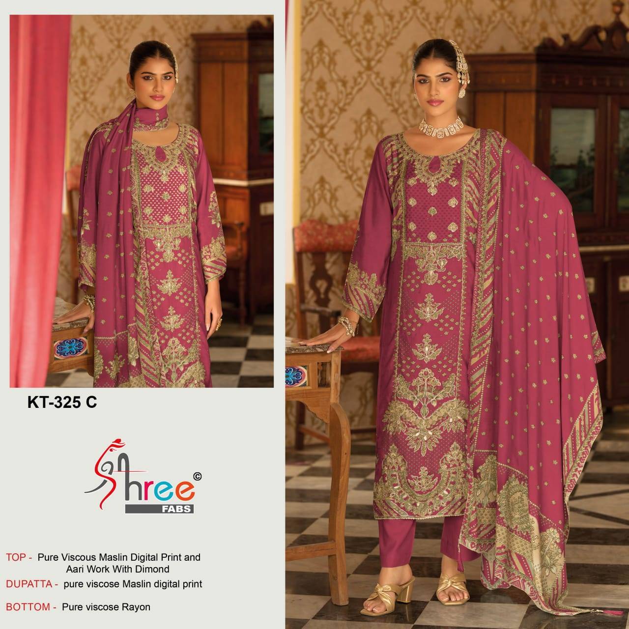 Shree Kt 325 A To D Designer Salwar Kameez manufacturers in Mumbai